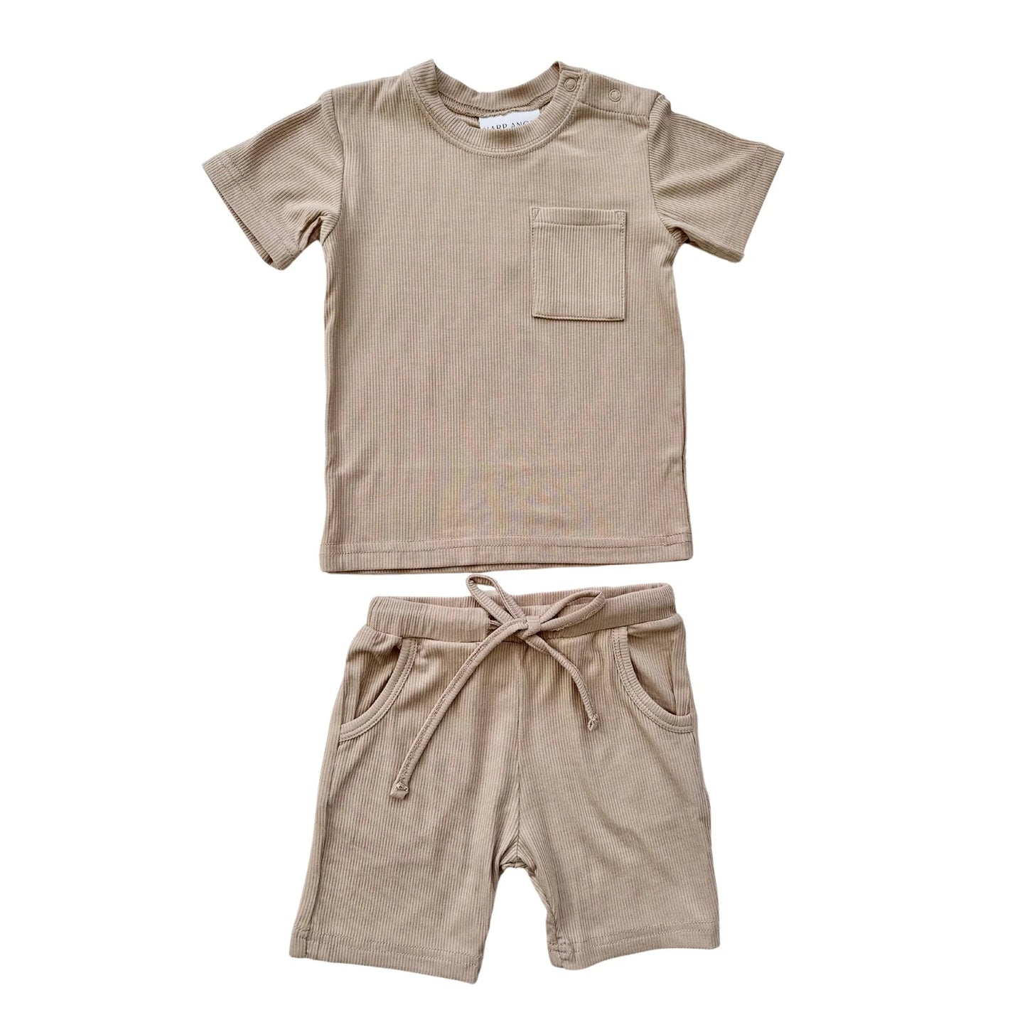 Two-Piece Short Set - Tan