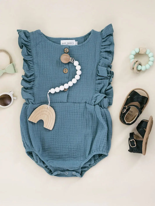 Seafoam Baby Romper