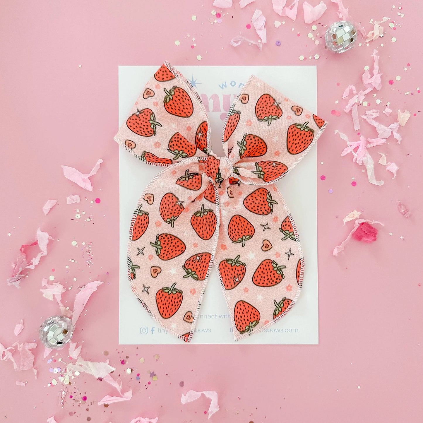 Strawberry Hair Bows 🍓