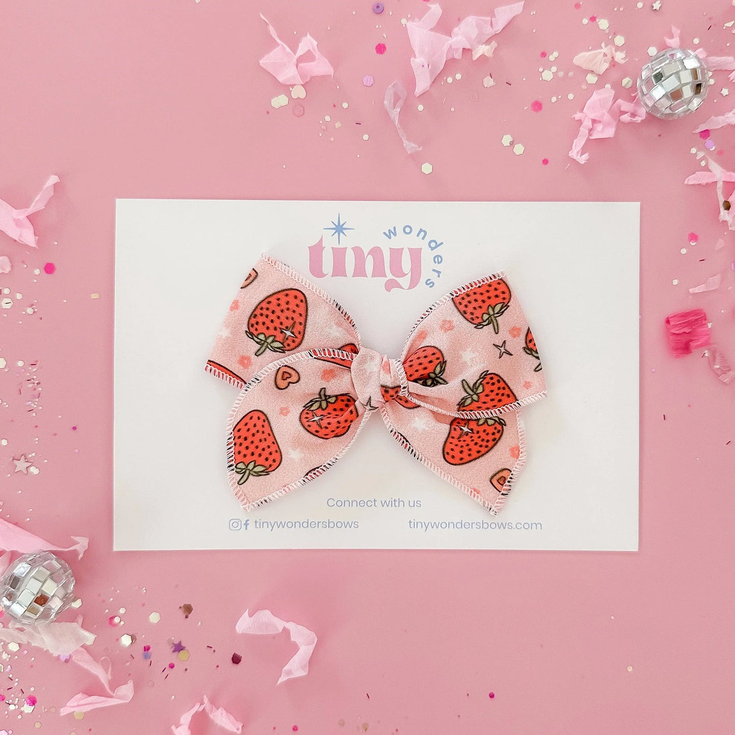 Strawberry Hair Bows 🍓