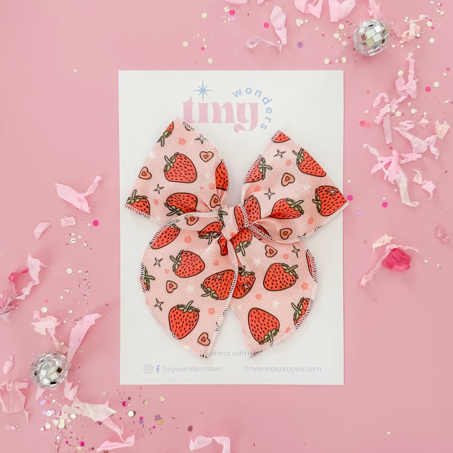 Strawberry Hair Bows 🍓