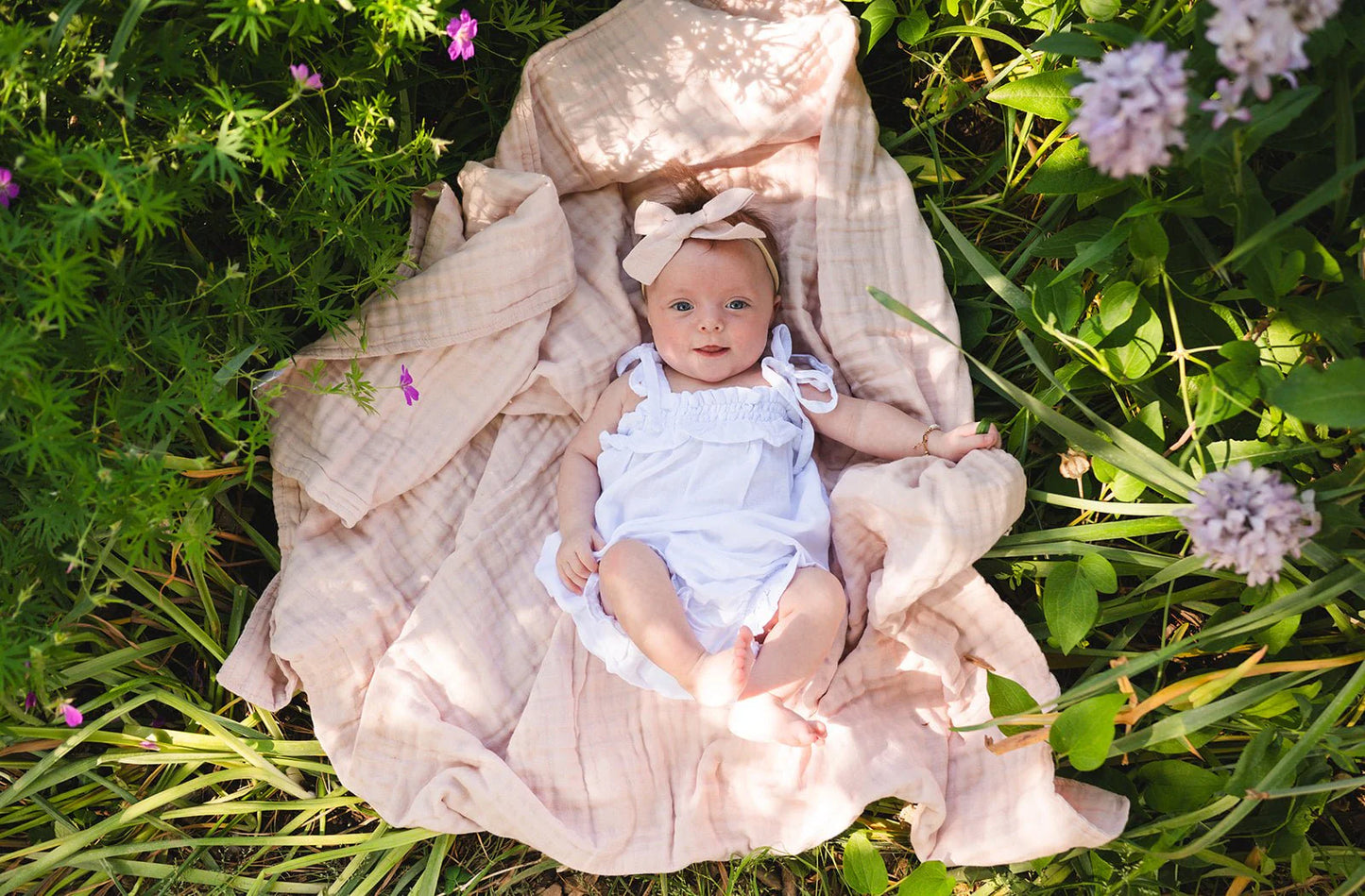 Muslin 6-Layer Blanket - Baby Pink (Pre Sale)