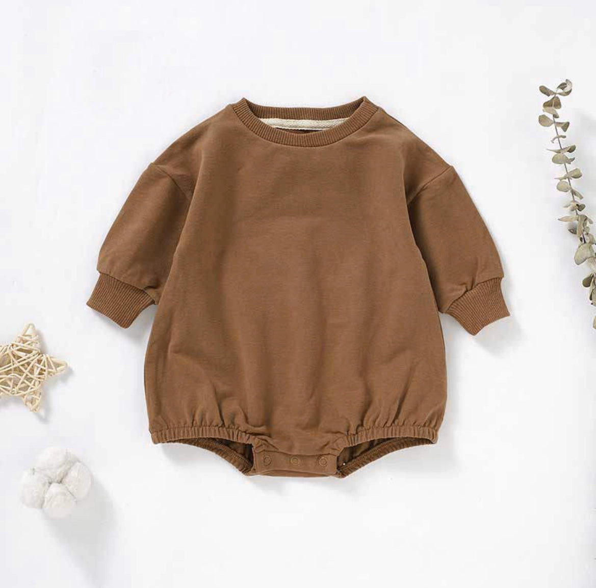 Sweater Bubble Romper - French Terry (Order now, ships August 20th)